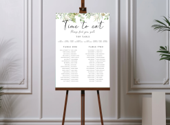 Poster on an easel wedding stationery A1