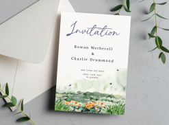 wedding invitation a5 stationery